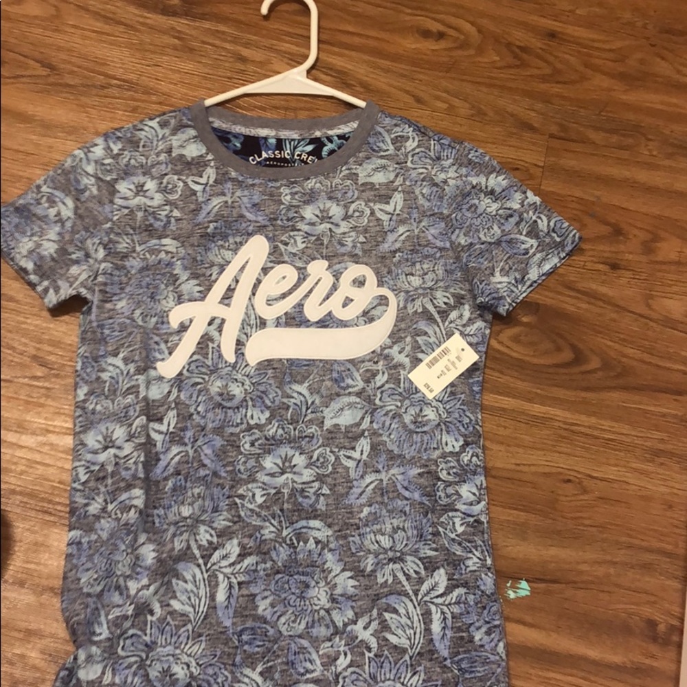 a flowered aeropostale t- shirt , never worn